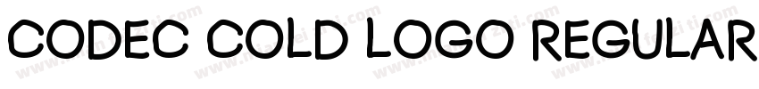 Codec Cold Logo Regular字体转换